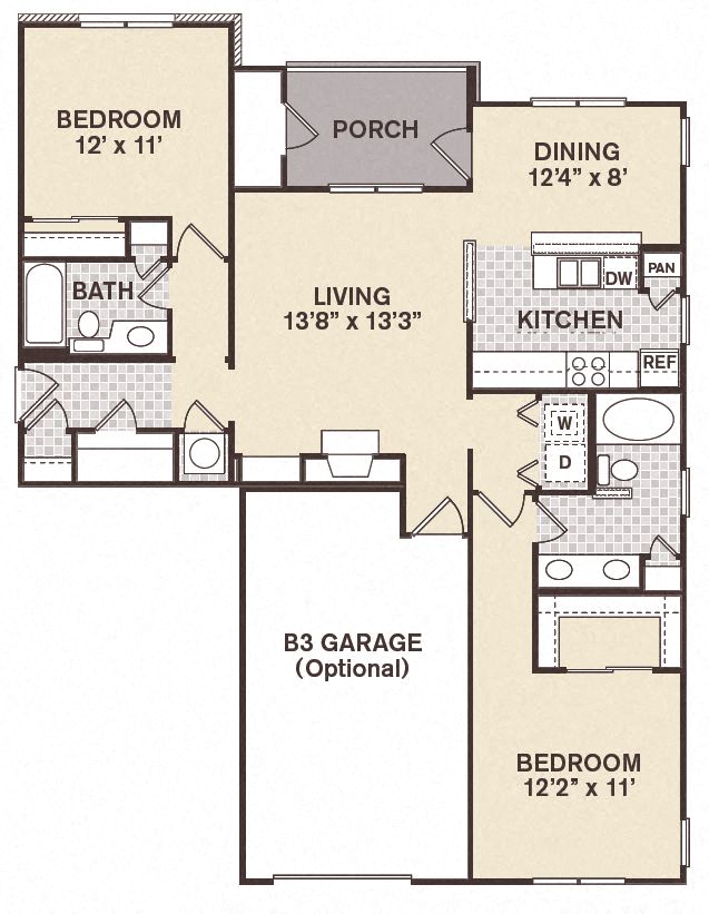 Nob Hill (2.20 A | G) floor plan